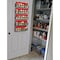 Hastings Home Hastings Home Wall Mount Spice Rack, Space Saving 5-Tier Kitchen or Pantry Shelves, Wire Metal Design 770897DXH - alternate 2
